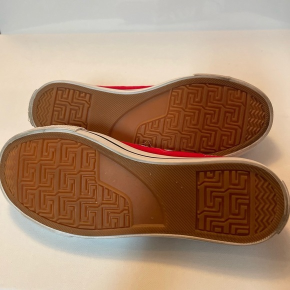 New Jenn Ardor Red and White Canvas Sneakers like converse size 6.5 - Picture 8 of 8